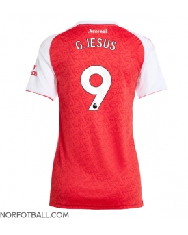 Billige Fotballdrakt Arsenal Gabriel Jesus #9 Replika Hjemmedrakt Dame 2025-26 Kortermet